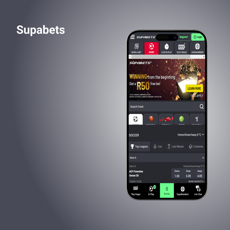 Supabets mobile app